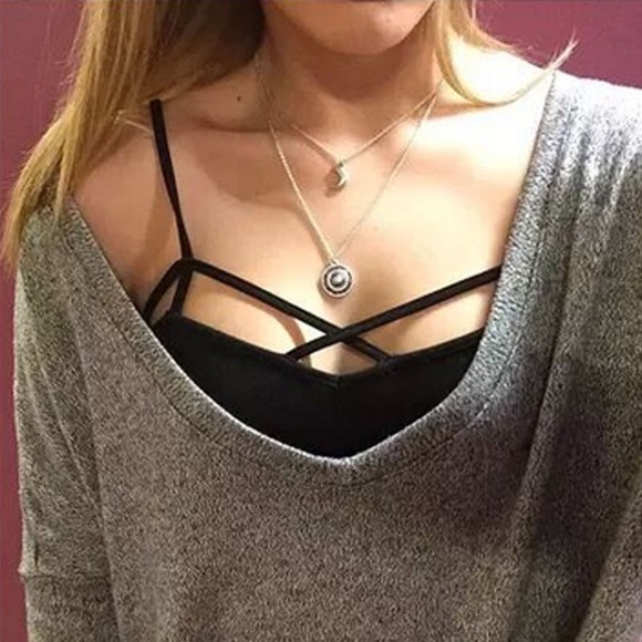 Strappy Cross Front Caged Bralette - Picture 5 of 5